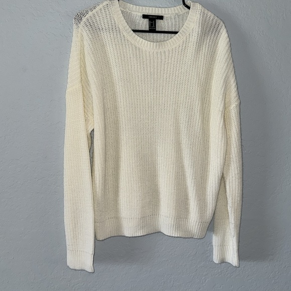 Forever 21 Cream Knit Sweater - Picture 3 of 6